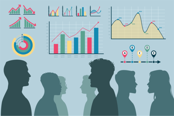 Download Teamwork Process. Male Heads Silhouettes - Male Collection