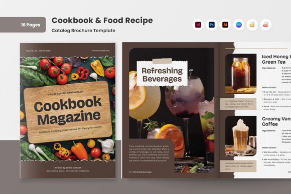 Download Elegant Food Recipe Catalog &amp; Cookbook - Catalog Collection