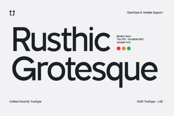 Download TRT Rusthic Grotesque - Premium Resources
