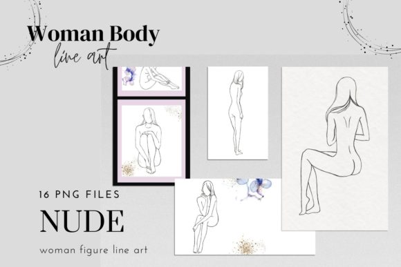 Download Woman Nude Line Drawing Clipart, Female - Male Collection